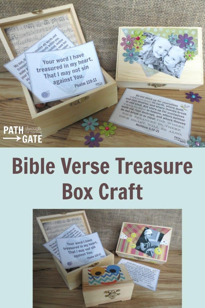 Would you like to encourage your kids to treasure God's Word in the their hearts? Help them make a beautiful Bible verse treasure box to store their favorite verses. This post includes three printable verses to get you started.