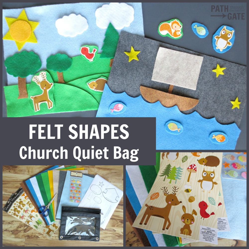 If you are looking for simple ways to keep toddlers quiet in public places, these Church Quiet Bags are the perfect solution! Best part? You can make them, stick them in a diaper bag or purse, and forget them until you need them.|Path Through the Narrow Gate