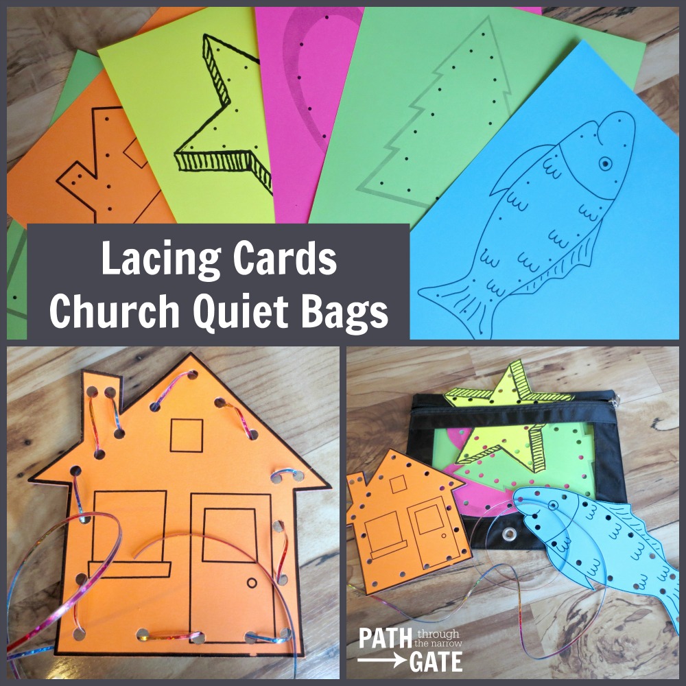 Lacing Cards Church Quiet Bag|Path Through the Narrow Gate