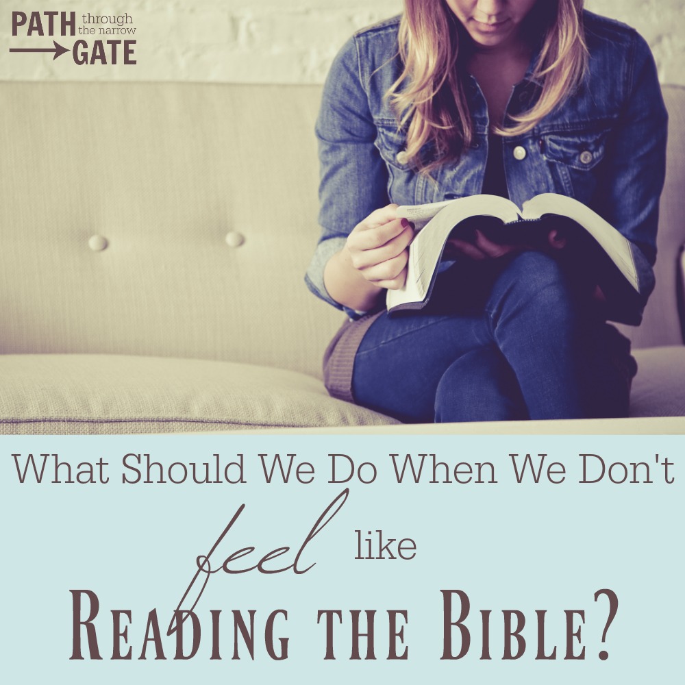 What should you do when you don't feel like reading the Bible? If you force yourself to read anyway, is that "legalistic"? Here's the surprising answer...
