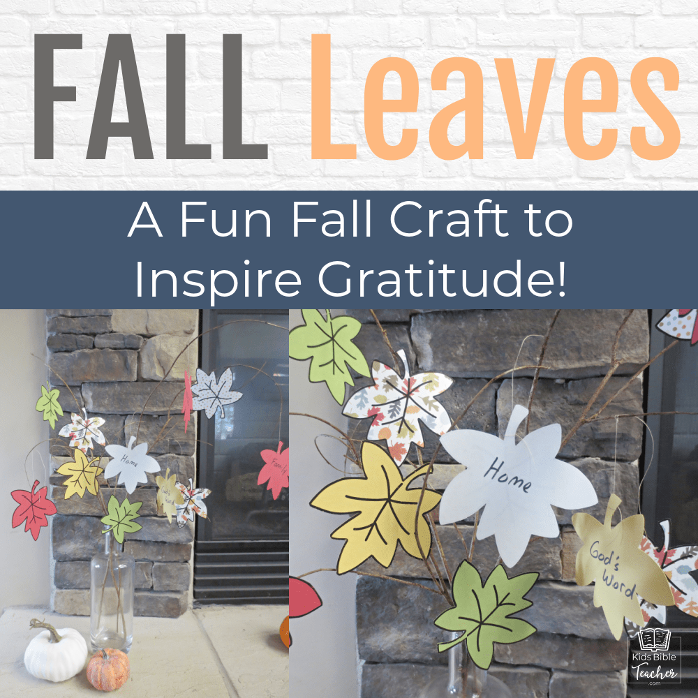 Help your kids focus on gratitude as they make this super-simple Fall Leaves Thankful Tree Craft - perfect for home or classroom!