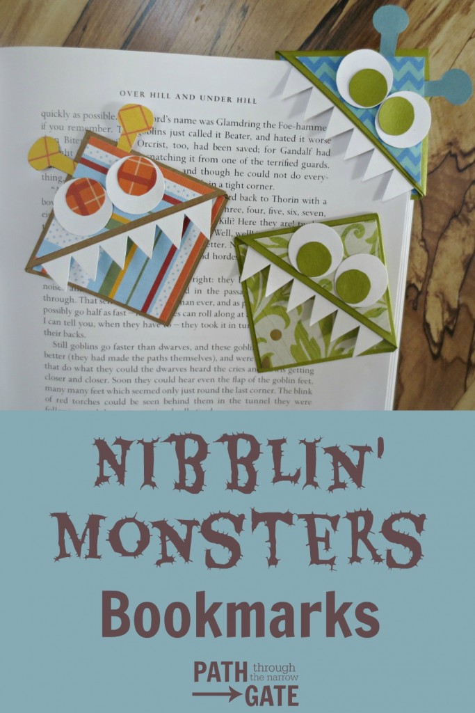 Do you have a hard time finding your place in your book? Are you always short on good bookmarks? These adorable Nibblin' Monsters Bookmarks are fun to make and fun to use! Try them today!