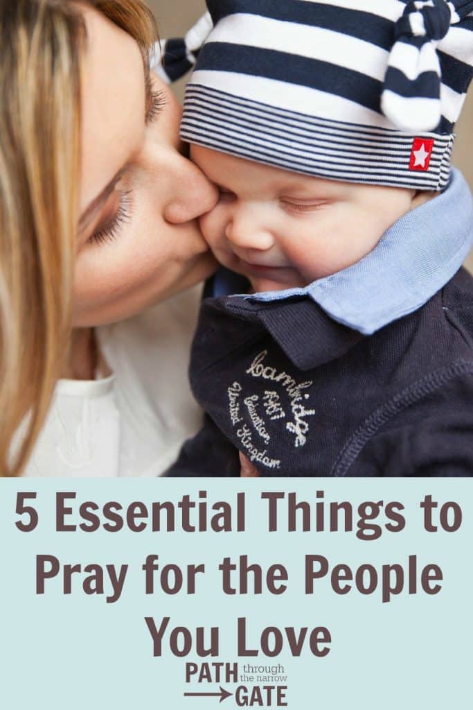 Do you pray for your loved ones? Paul's prayer in Colossians 1:9-14 shows us 5 essential things to pray for the people we love. This post includes a printable prayer guide and bookmark.