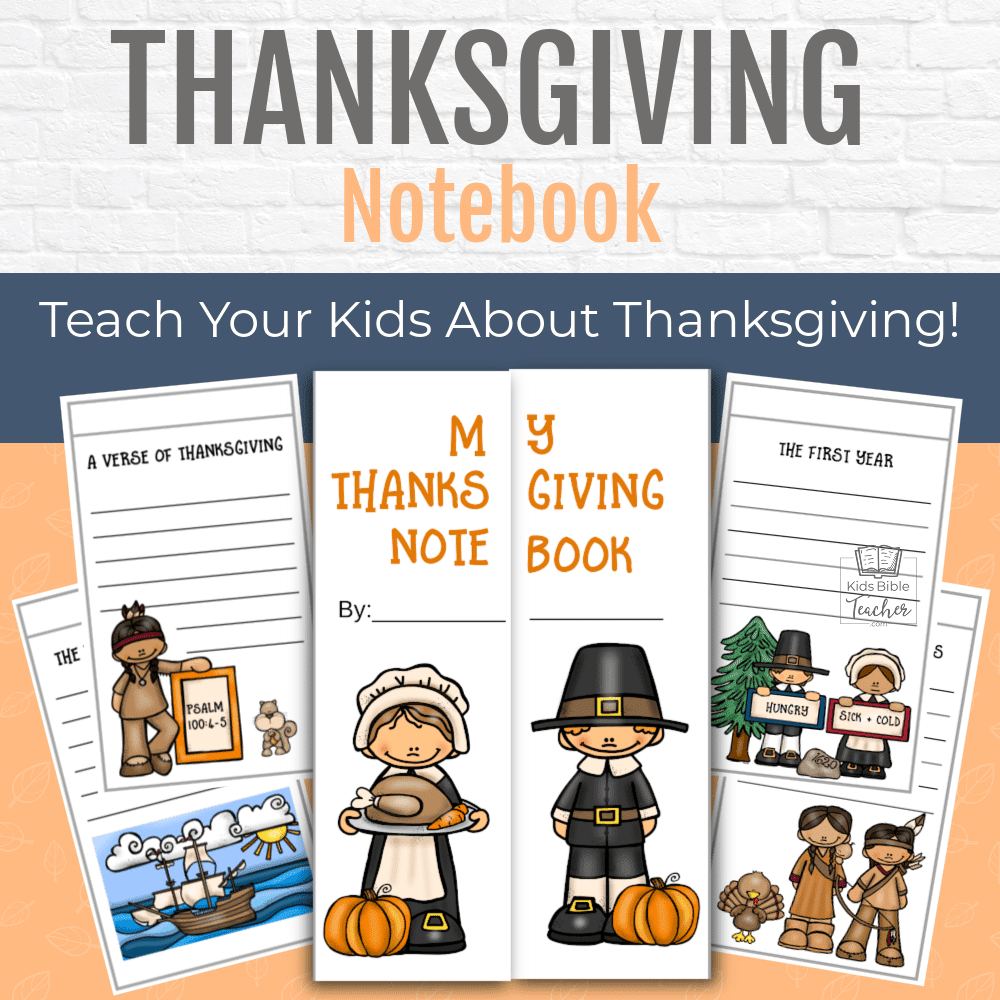 Teach your kids what Thanksgiving is all about with this fun free printable educational Thanksgiving notebook activity, for home or class!