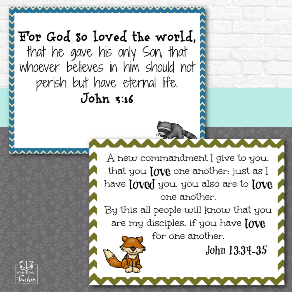 Free Printable God's Love Bible Verse Love Notes in three Bible versions. These are so cute- perfect for Valentine's Day or any day!