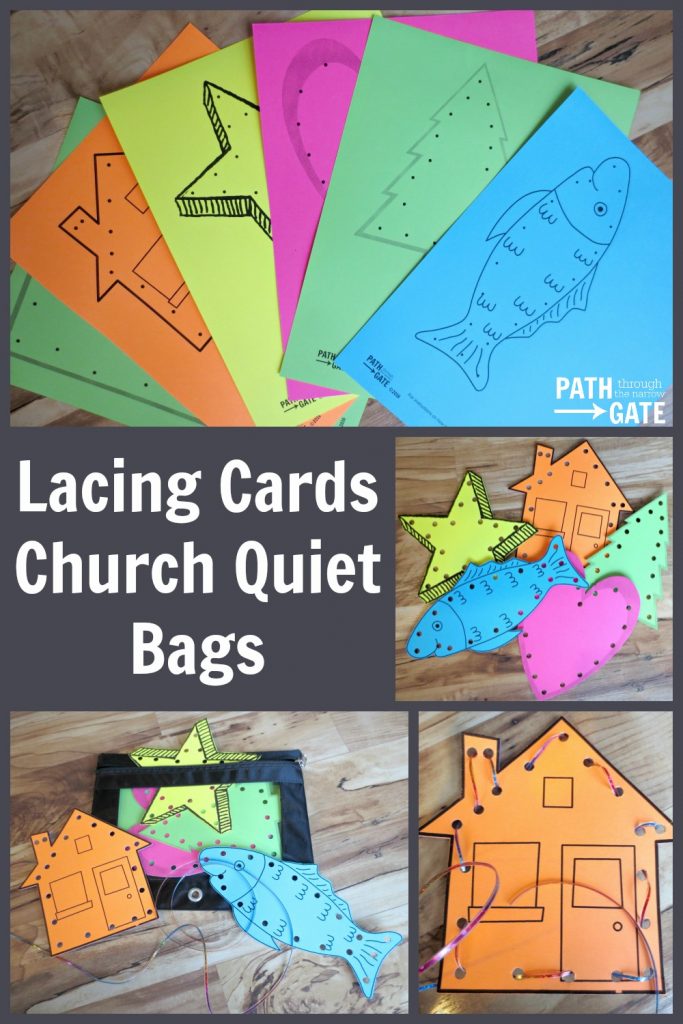 Lacing Cards Church Quiet Bag|Path Through the Narrow Gate
