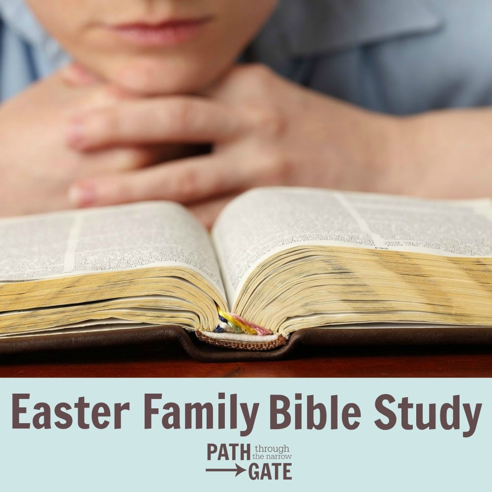 Would you like to take a deeper look at Jesus' death and resurrection with your family, but don't know where to start? Then this free 15 lesson Family Easter Bible Study is for you!
