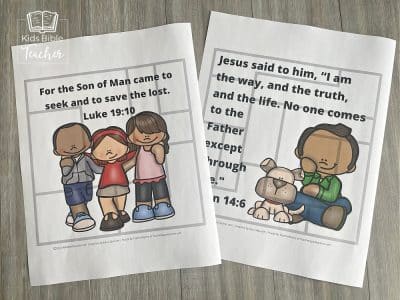 Bible Verse Easter Puzzles - Kids Bible Teacher