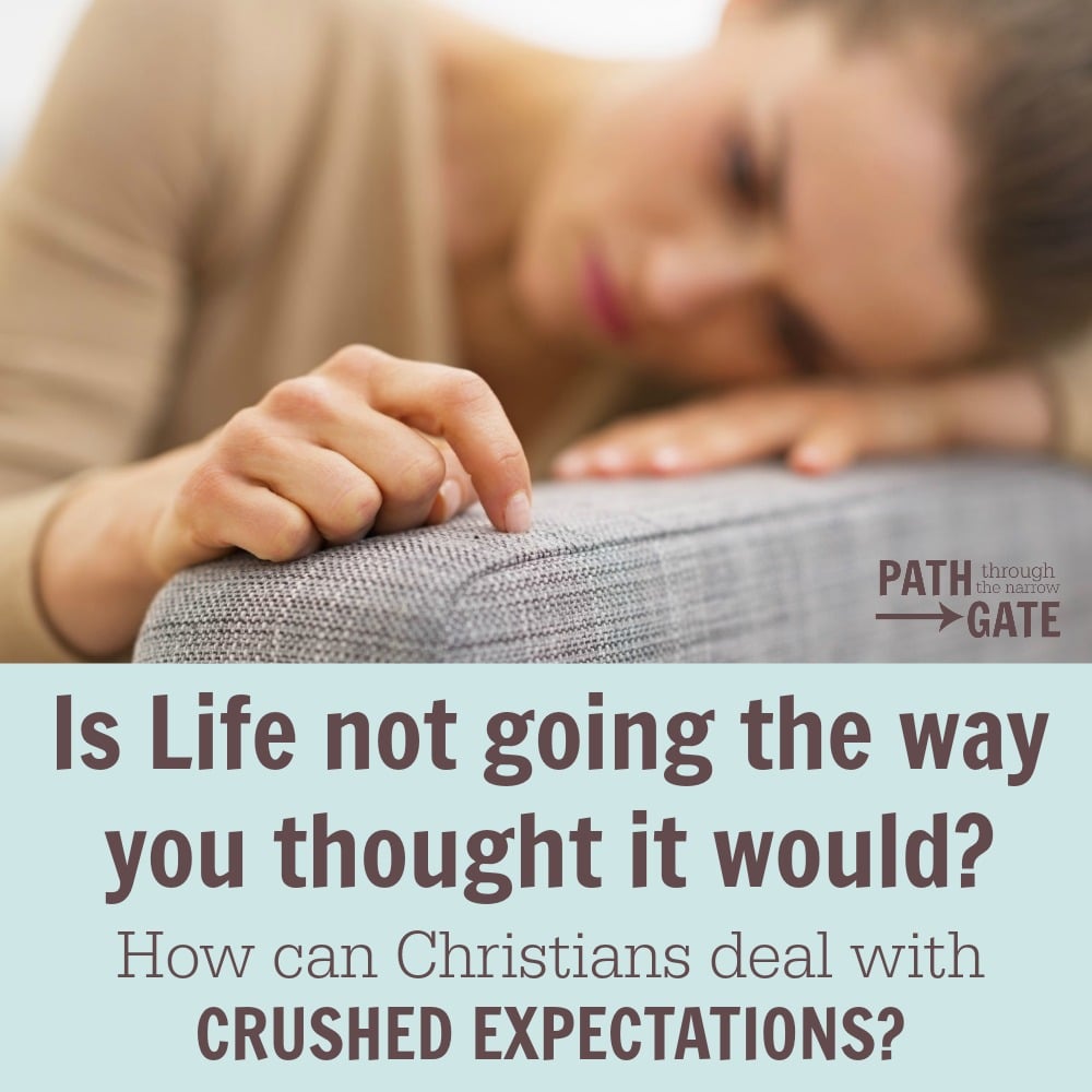 Is life not going the way you thought it would? How can Christians deal with crushed expectations? Lessons from Peter...