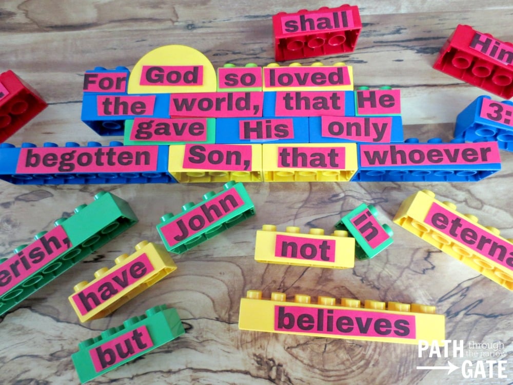 12 Seriously Fun Bible Memory Games (Perfect for home or classroom use!)|Path Through the Narrow Gate