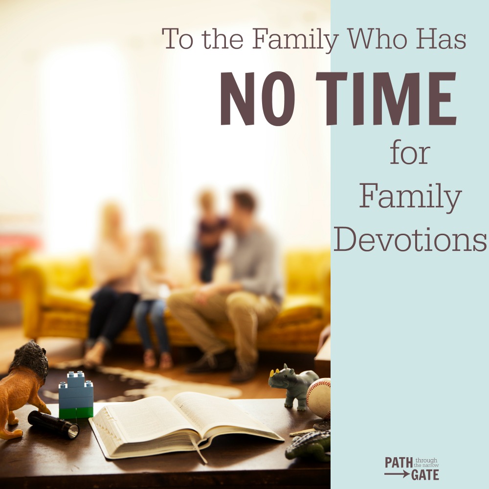 Do you feel like you have no time for family devotions? Family devotions doesn't have to take a lot of time, especially when you follow these 5 easy steps.| Path Through the Narrow Gate.com