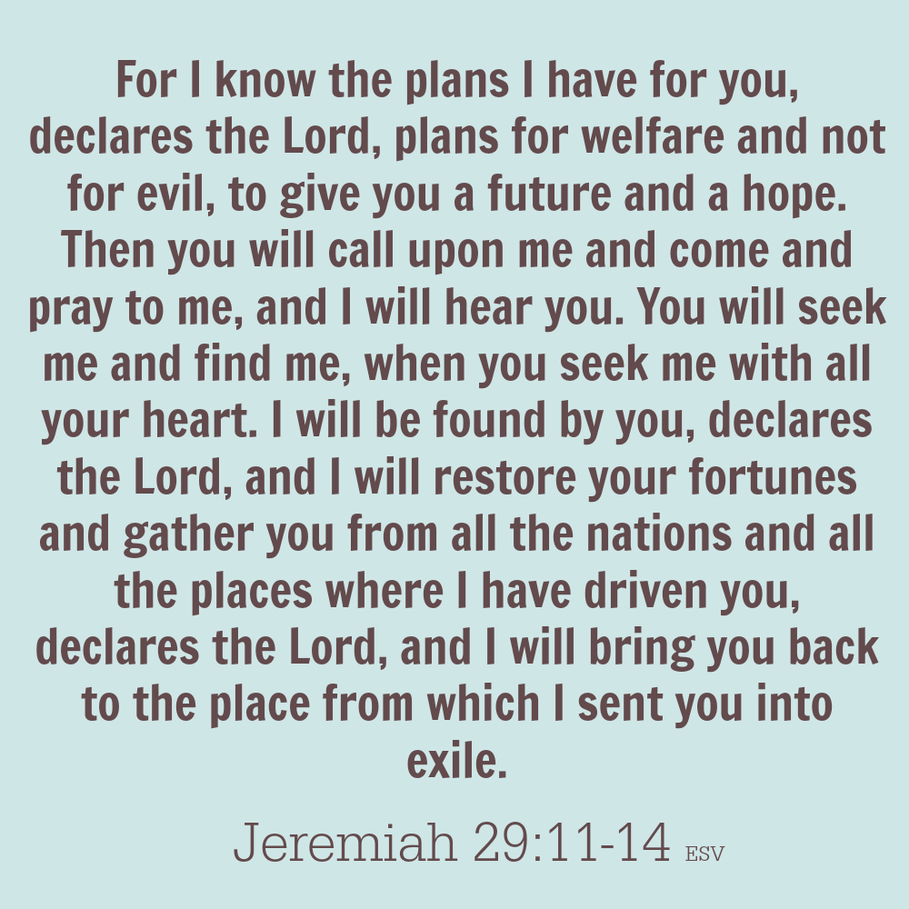 Jeremiah 29 11-14