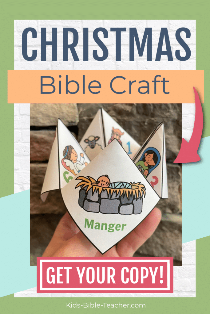 Jesus' Birth Finger Puzzle Christmas Bible Activity Game for kids