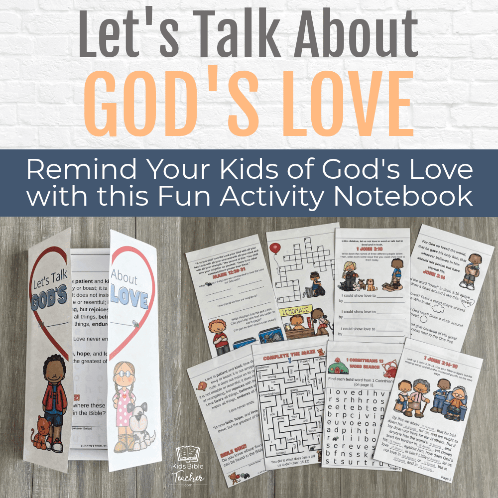 Teach your children about God's Love with this interactive notebook activity, including mazes, cross word puzzles, and even a turtle search. Perfect for home or classroom use.