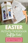 Easter Activity Notebook for kids with Easter Bible verses - Easter Bible Craft