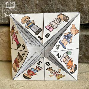 Printable Easter Finger Puzzle with Bible Verses