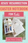 Easter Activity Notebook for kids with Easter Bible verses - Easter Bible Craft