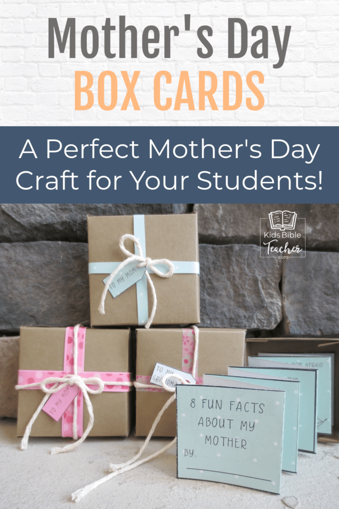 This super-simple yet adorable printable Mother's Day Gift Box Card is perfect to make in a classroom or at home. It also includes a "Grandma's" version. - I am saving to make with my Sunday School class