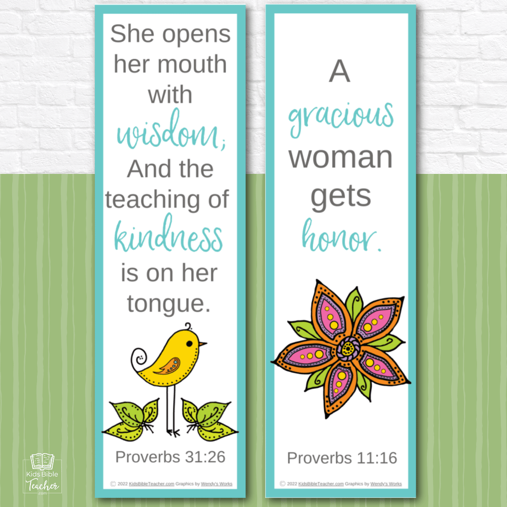 Mother's Day & Scripture Bookmark Templates - Wonder-Filled Days