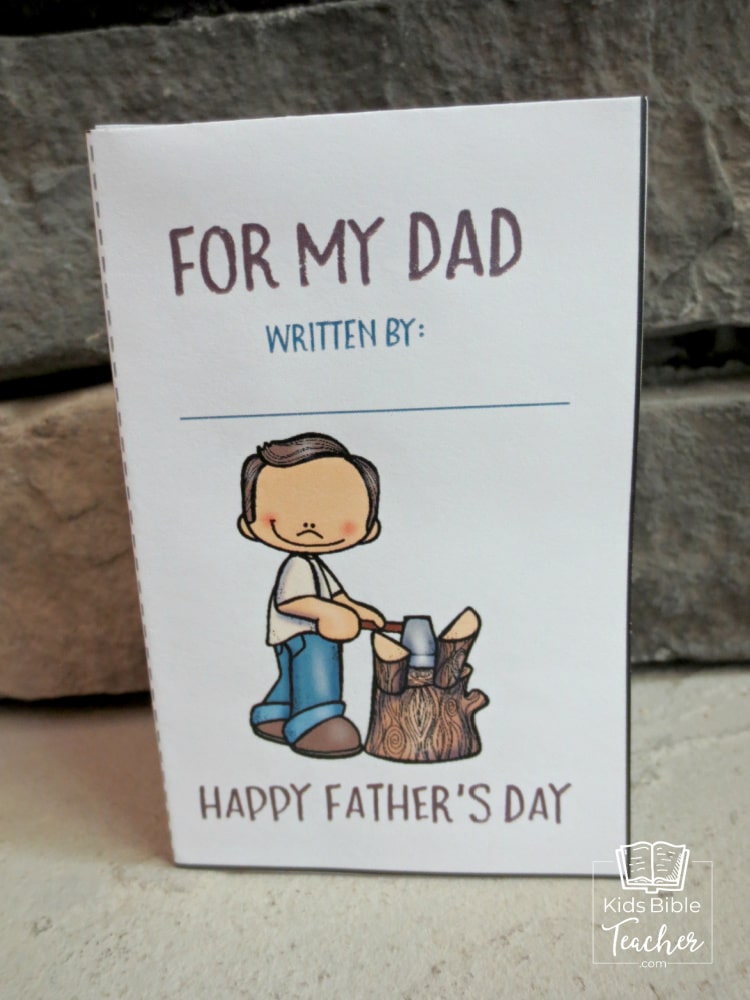 Help your kids celebrate Father's Day with this adorable and super-easy-to-make printable father's day card - perfect for home or classroom use!