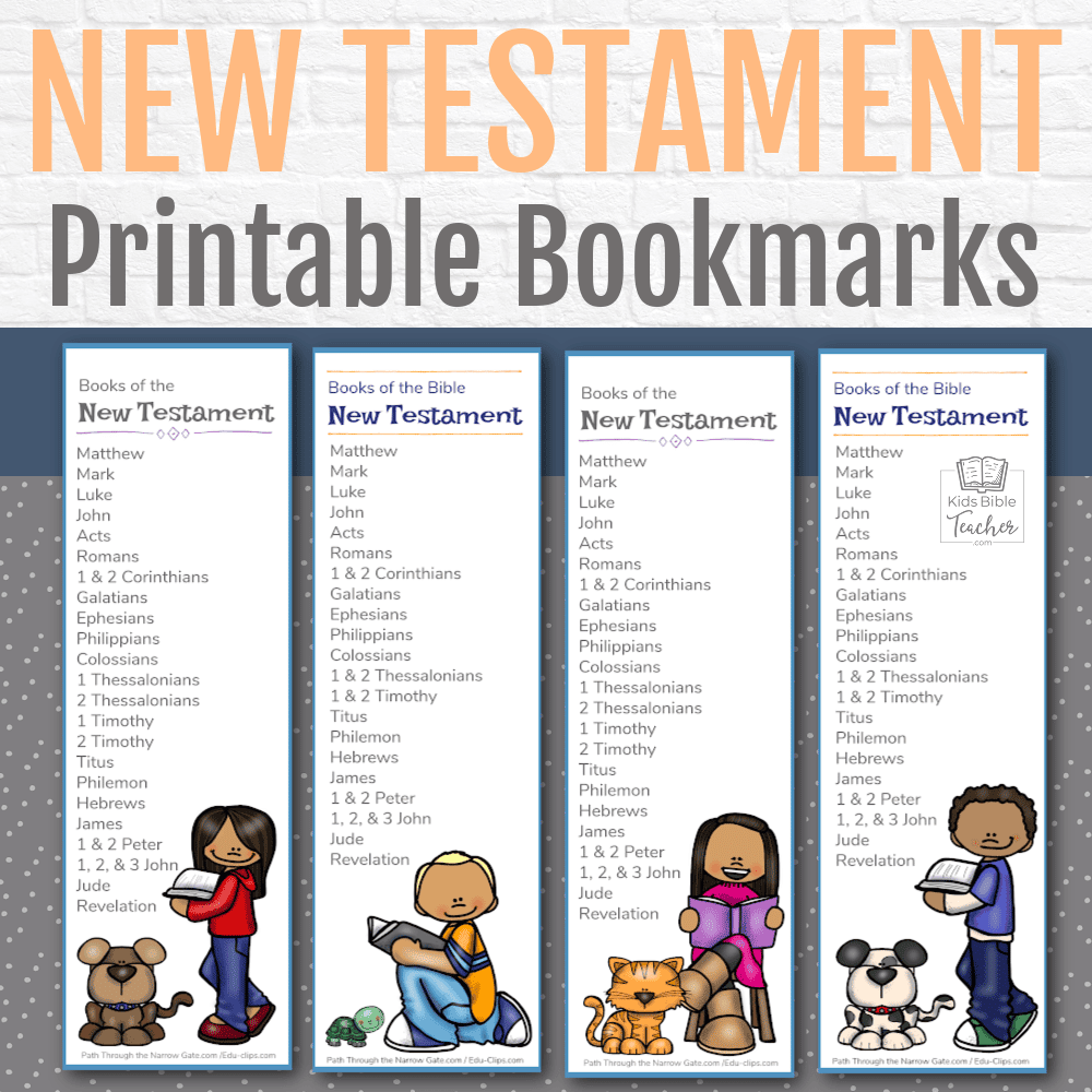 Books of the Bible New Testament Spinner Craft - Kids Bible Teacher