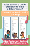 Free New Testament Books of the Bible Bookmarks for Kids