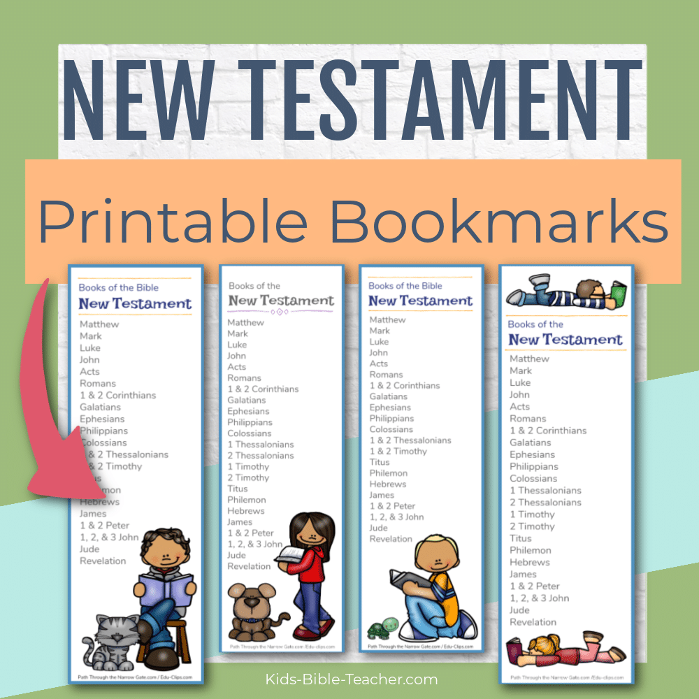 New Testament Printable Bookmarks for Kids