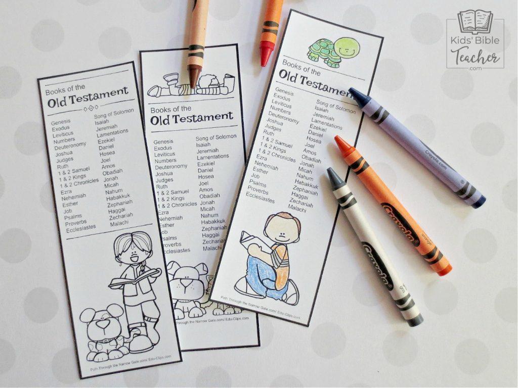 Old Testament Bible Bookmarks - Kids Bible Teacher