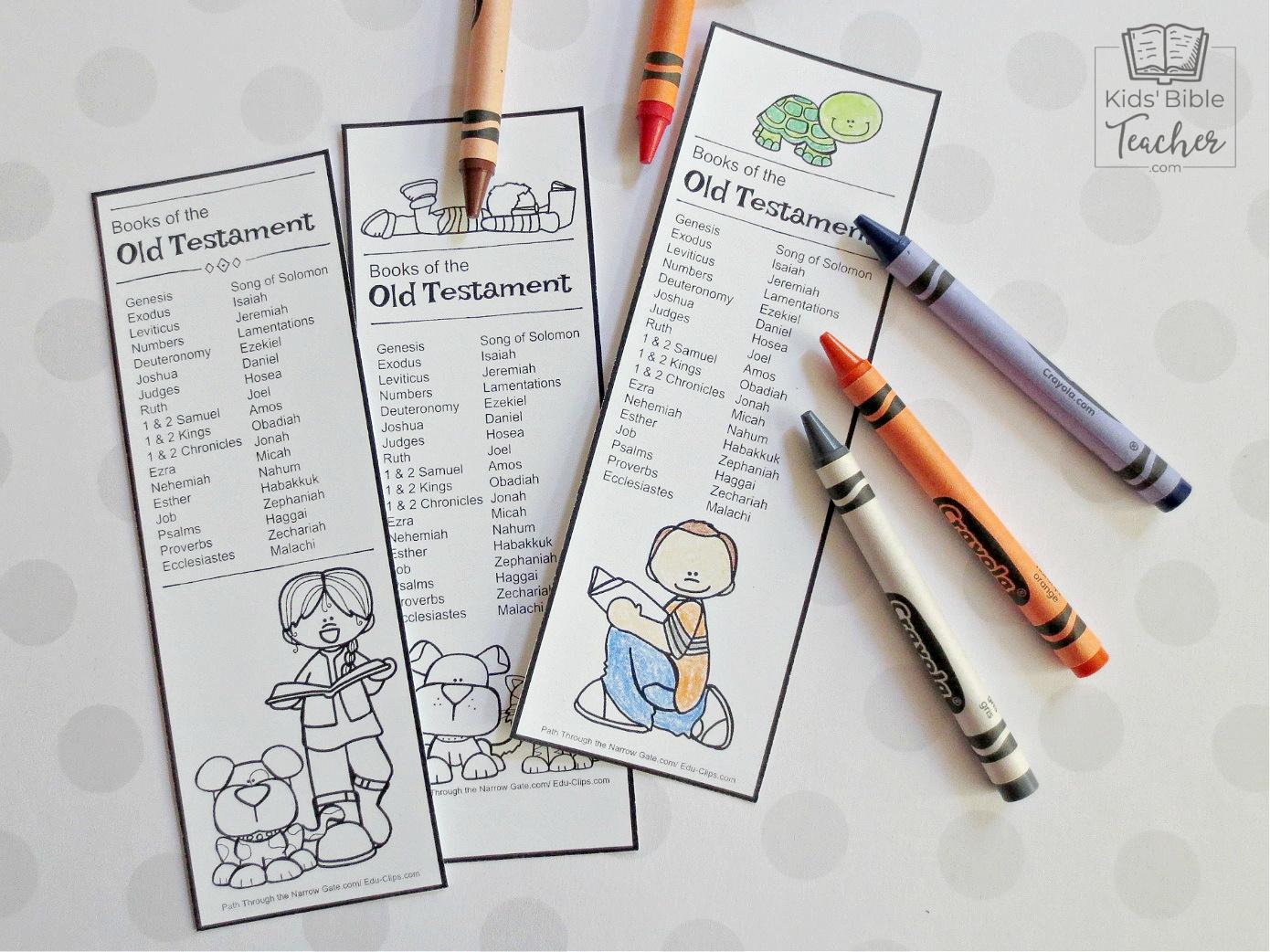 Help your kids find their way around the Bible - with these FREE printable Old Testament Bible Bookmarks, perfect for a craft or gift!