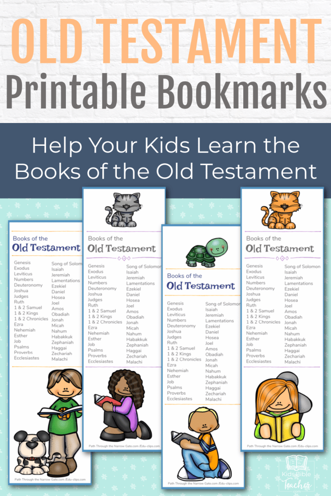 Help your kids find their way around the Bible - with these FREE printable Old Testament Bible Bookmarks, perfect for a craft or gift!