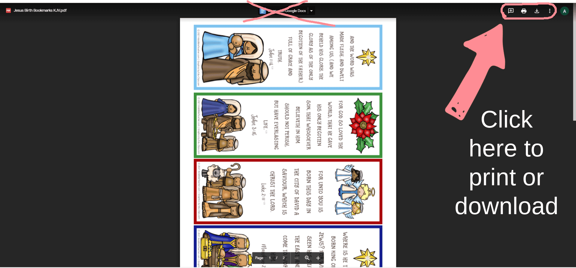 printable christmas bookmarks
