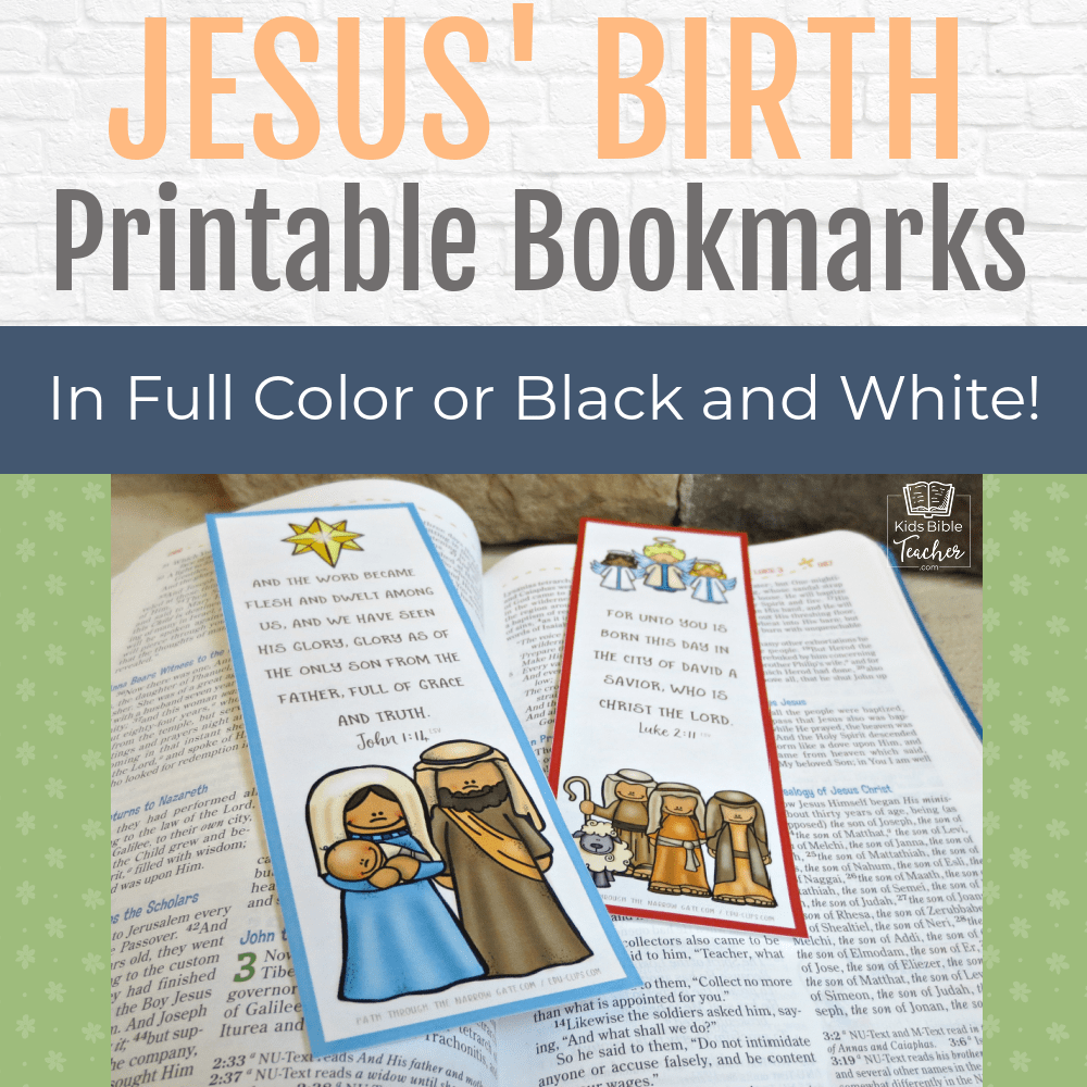 Do you need an easy-prep, quick, and fun Christmas craft? Try these printable Christmas bookmarks with Bible verses - perfect for home or classroom use.