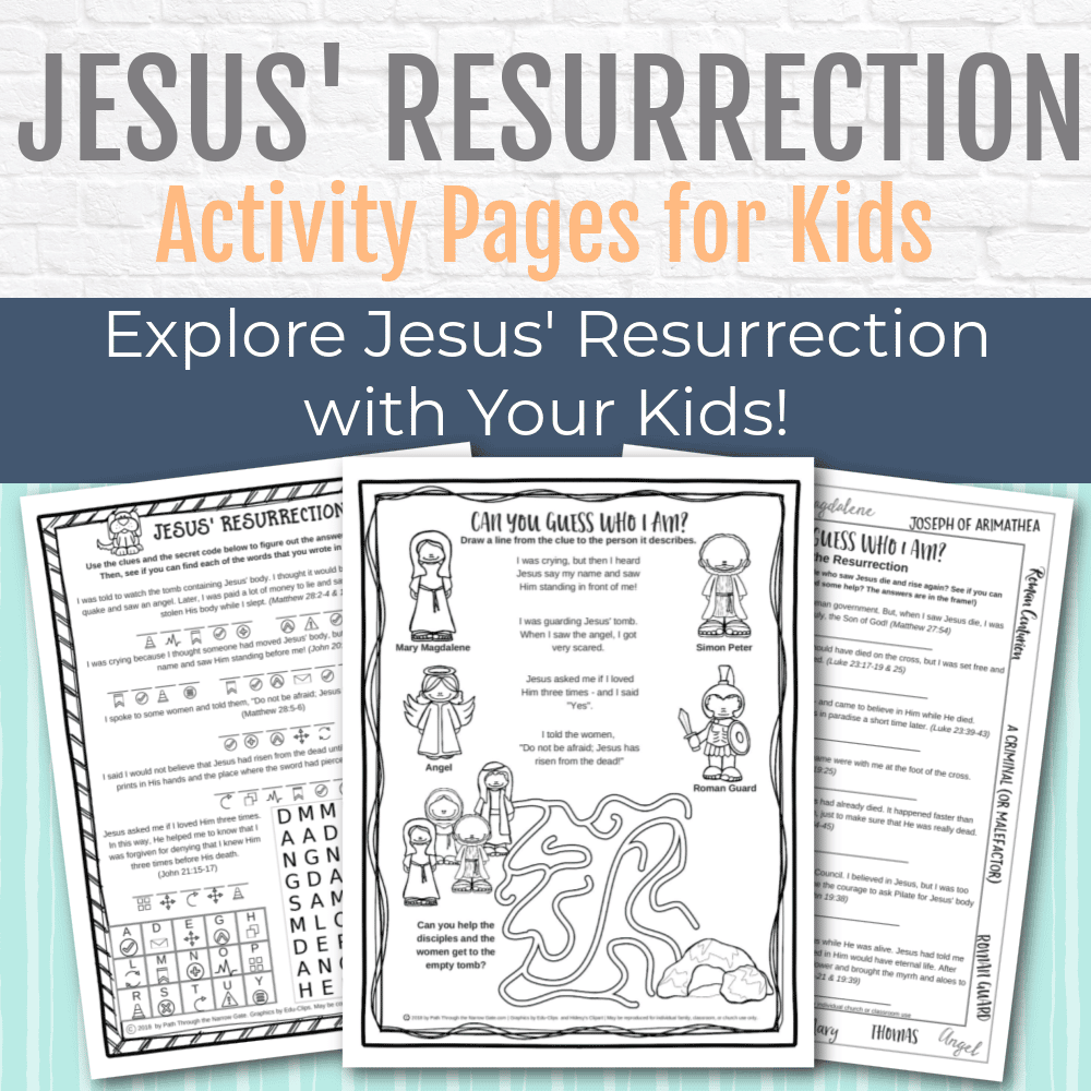 Easter worksheets - perfect for Sunday school or home use. These come in three different levels, too!