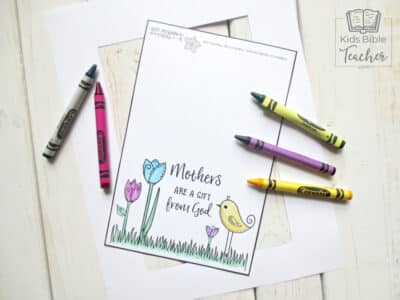Printable Mother's Day Card - Kids Bible Teacher