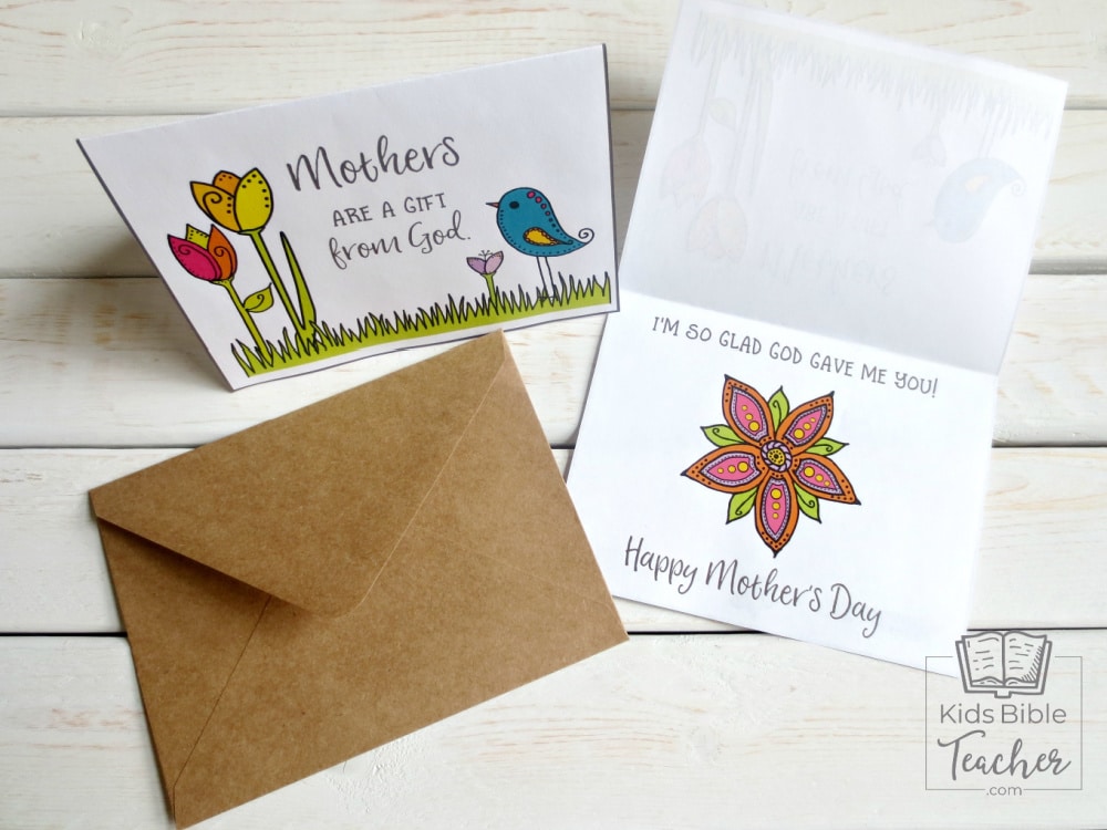 Help your kids show their moms how thankful they are for all of their hard work and love with this super-sweet printable Mother's Day card. Kids love giving gifts to their moms. This printable Mother's Day card is simple to cut out and color and makes a gift that moms will cherish for many years.