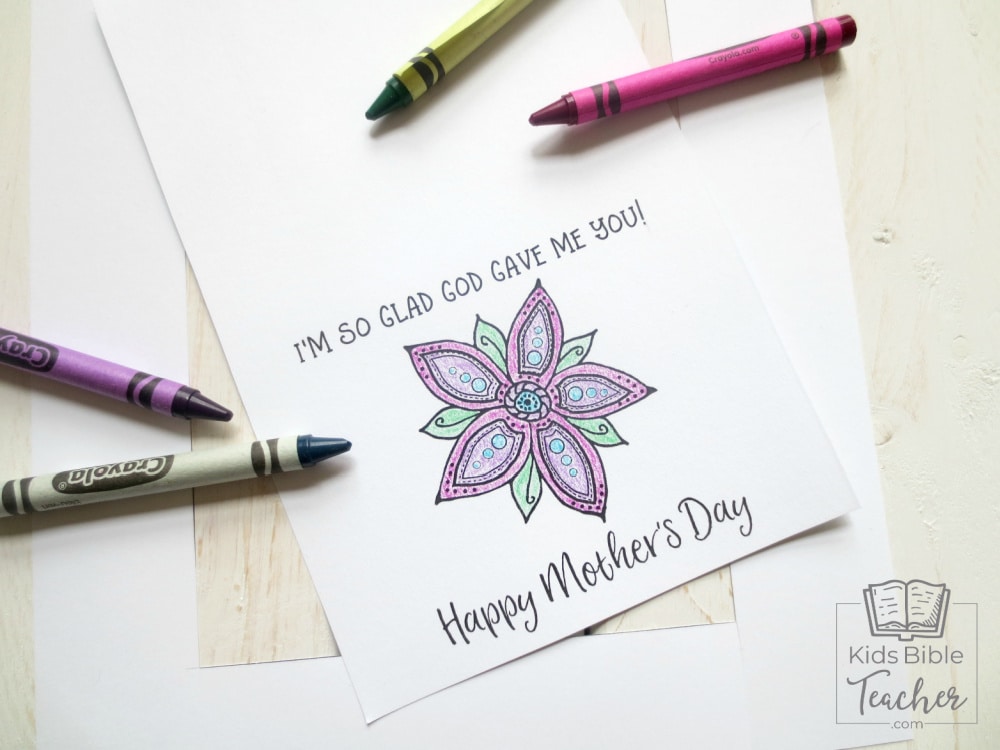 Help your kids show their moms how thankful they are for all of their hard work and love with this super-sweet printable Mother's Day card. Kids love giving gifts to their moms. This printable Mother's Day card is simple to cut out and color and makes a gift that moms will cherish for many years.