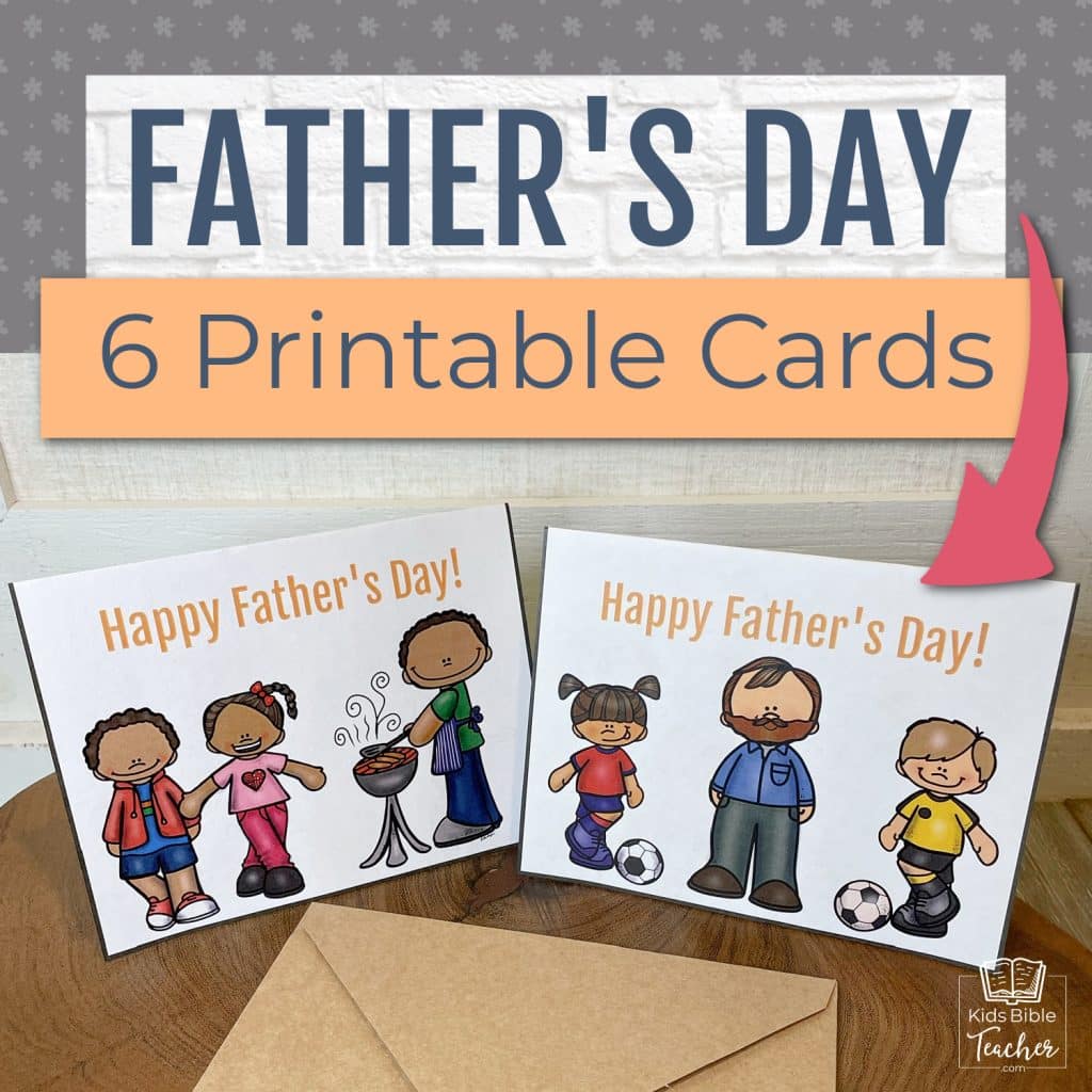 Fathers Day Cards with Bible Verses 6 Different Printable Fathers Day Cards