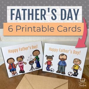 Father's Day Cards - 6 Different Printable Father's Day Cards with ...