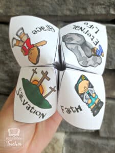 Salvation Verses Finger Puzzle - Kids Bible Teacher