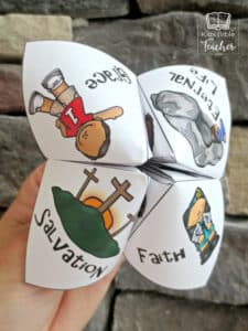 Salvation Verses Finger Puzzle - Kids Bible Teacher