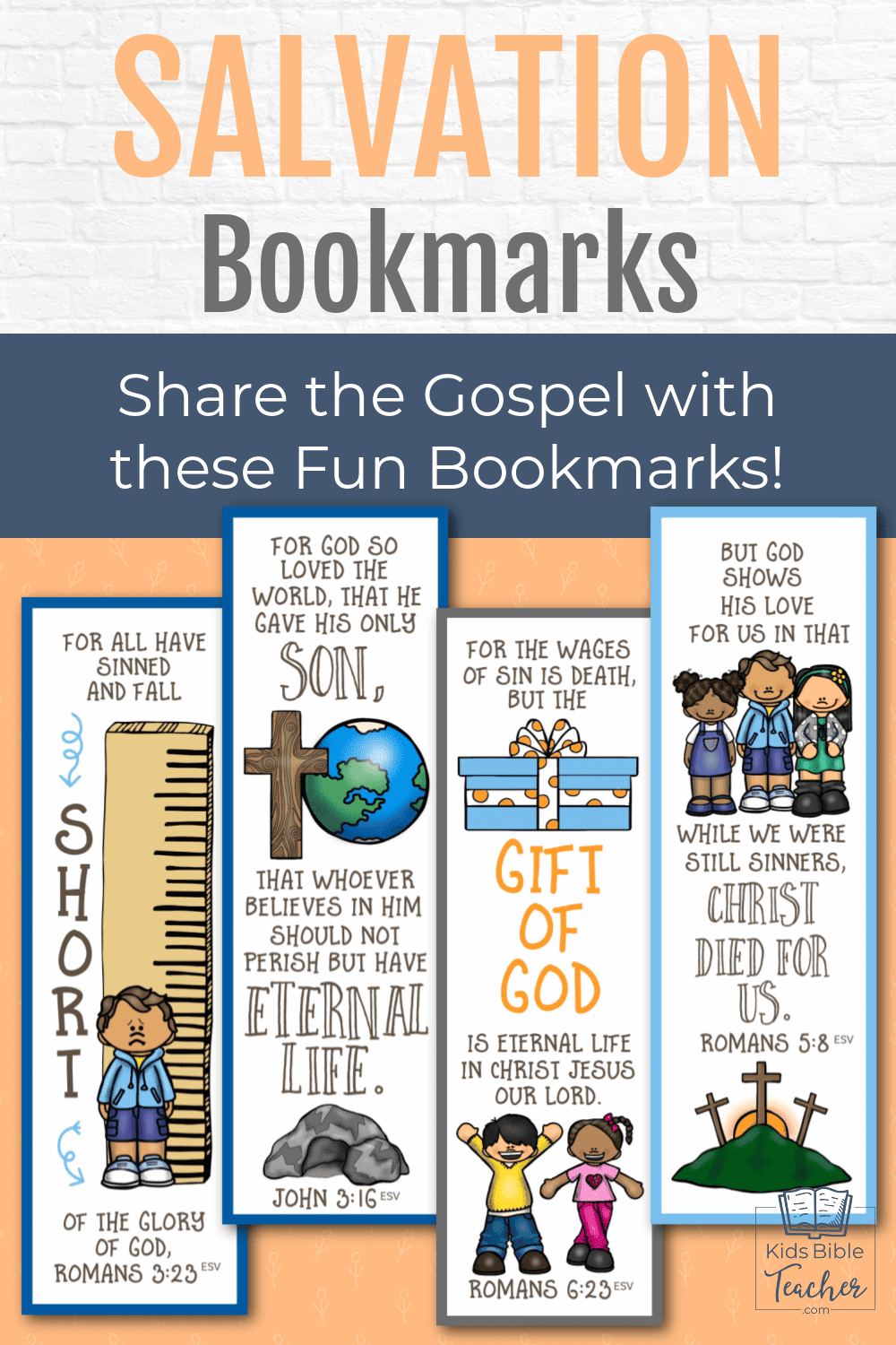Looking for a super simple project for your kids or Sunday school class? Try these free printable Salvation bookmarks featuring Bible verses.