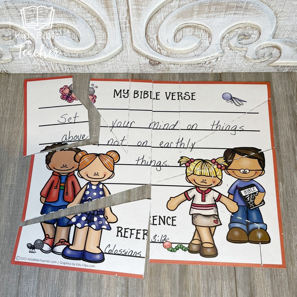 Want to help your kids memorize a Bible verse? These printable Bible verse puzzles make Bible memory easy and fun - and they can be used with any verse!