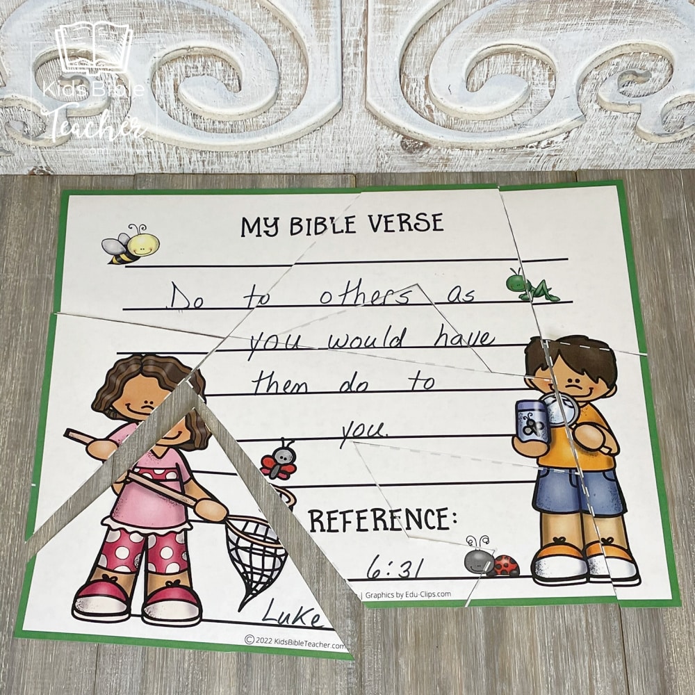 Want to help your kids memorize a Bible verse? These printable Bible verse puzzles make Bible memory easy and fun - and they can be used with any verse!