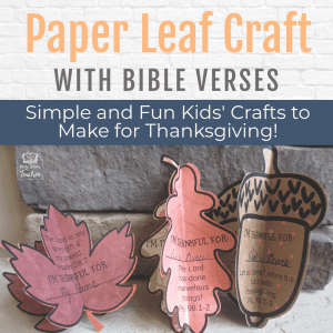 Thankful Leaves Bible Verse Craft - Kids Bible Teacher