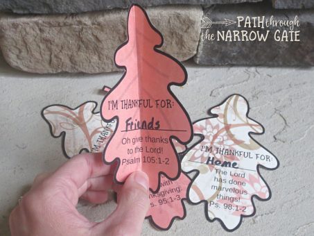 Thankful Leaves Bible Verse Craft - Kids Bible Teacher