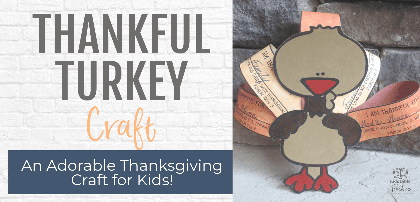 Easy Thanksgiving Craft Projects for Sunday School - Thankful November! 