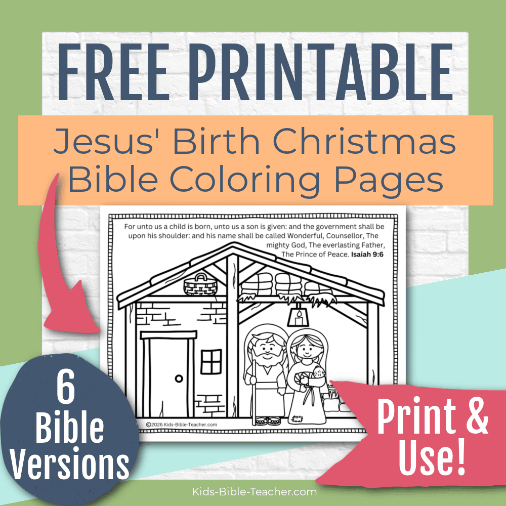 Free Printable Jesus Birth Christmas Coloring Pages for Kids about Nativity and Advent