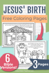 Free Printable Jesus Birth Christmas Coloring Pages for Kids with Wisemen Matthew 2:2