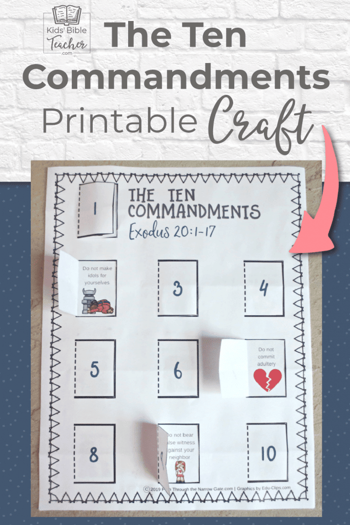 Ten Commandments Printable Activities