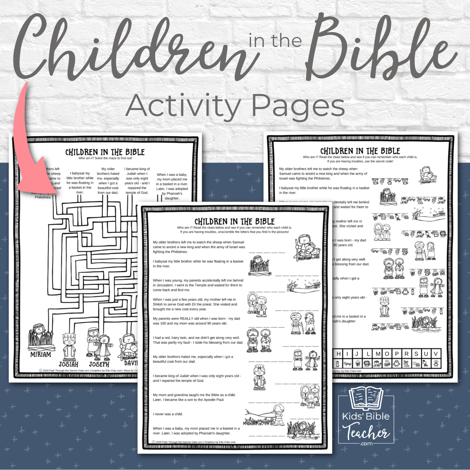 Children in the Bible Activity Pages - Kids Bible Teacher